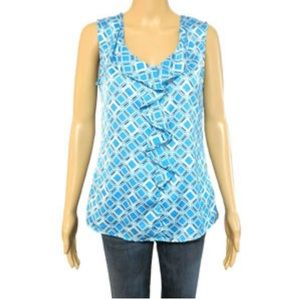Banana Republic XXS ruffle tank top blouse